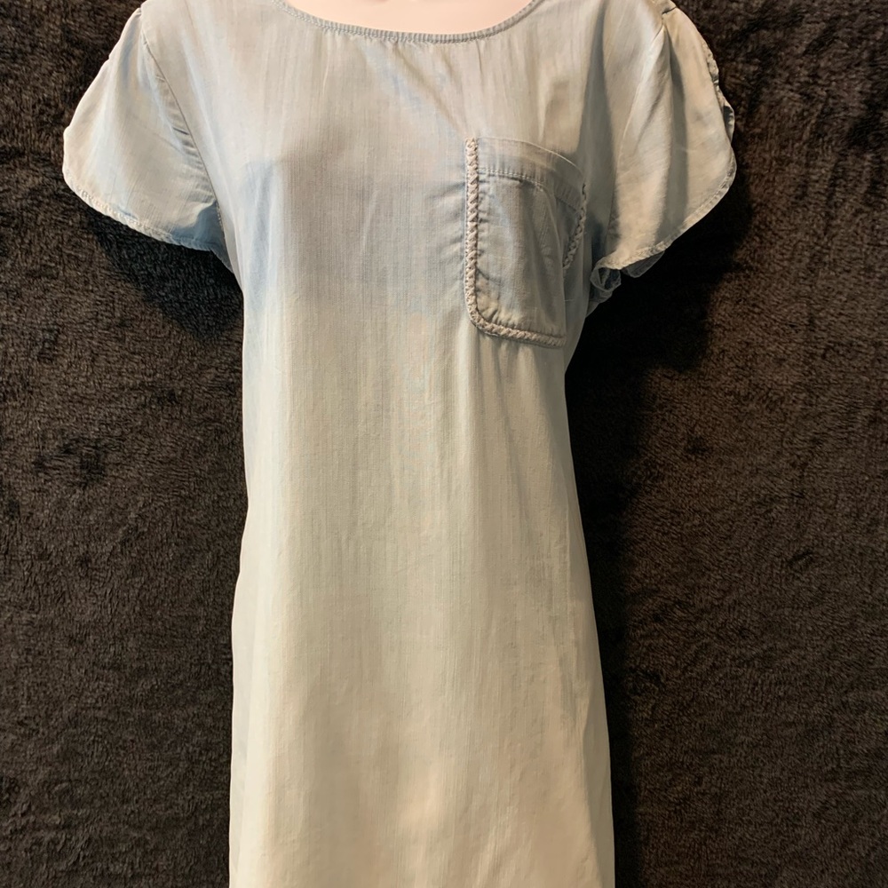 Ombré Denim T-shirt Dress